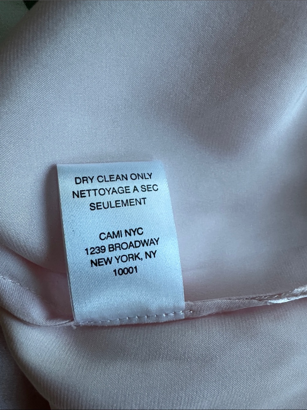 NWT Cami NYC Fernanda Lace Trim Silk Charmeuse Tank - Parfait/light pink - Large - Picture 11 of 11